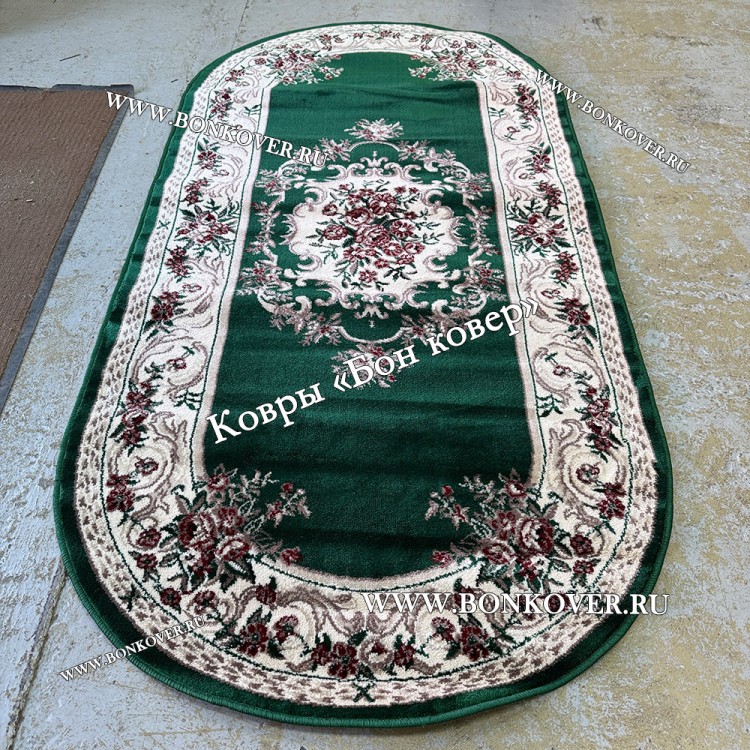 Ковер Лайт Карпет New 02 Дизайн Арт 30064 Зеленый Овал