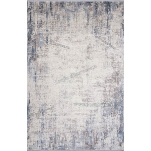 Премиальный Ковер из Артшелка Дизайн 51 Белый с синим