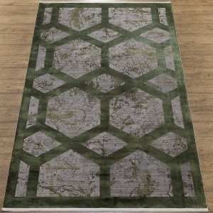 Ковер Olimpos M570S SH_GRAY / D_GREEN